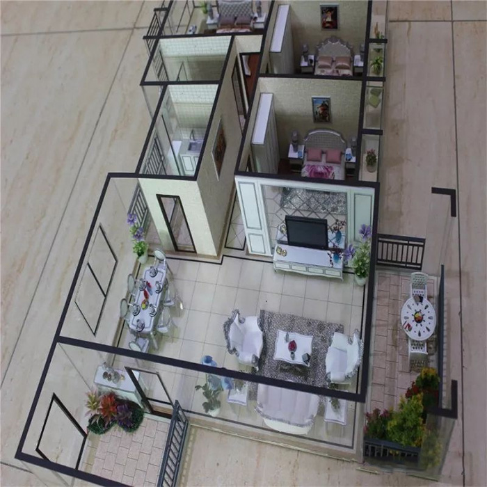 激光雕刻機制作的建筑模型樣品